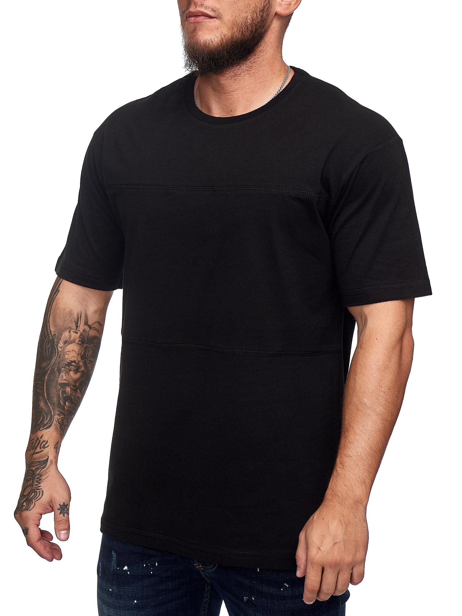 Herren T-Shirt Poloshirt Shirt Kurzarm Printshirt Polo Kurzarm 9032C 